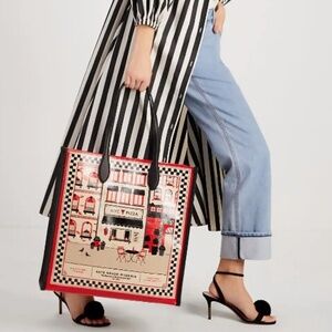 <Kate Spade> Slice Pizzeria Canvas Large Gotham Tote